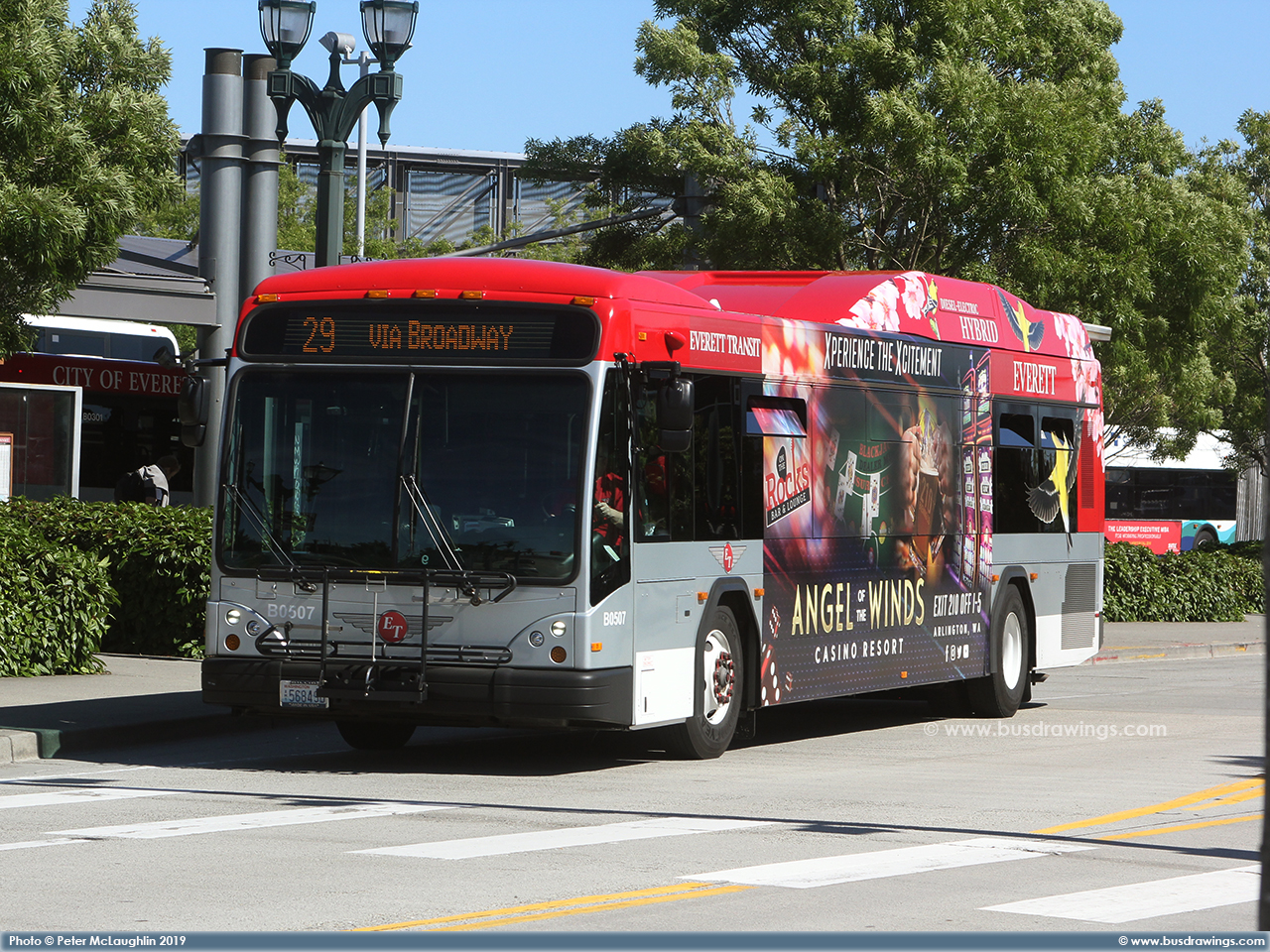  Everett Transit, Washington - 40' Gillig Low Floor  Hybrid BRT